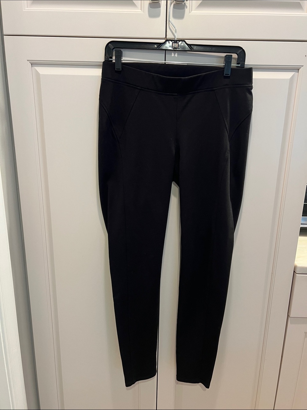 Three Dots Black Ponte Slim Ankle Leggings 🆕